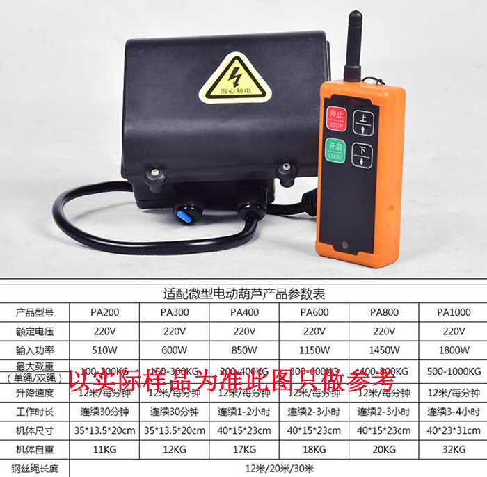 建筑用小型提升機(jī)無(wú)線遙控