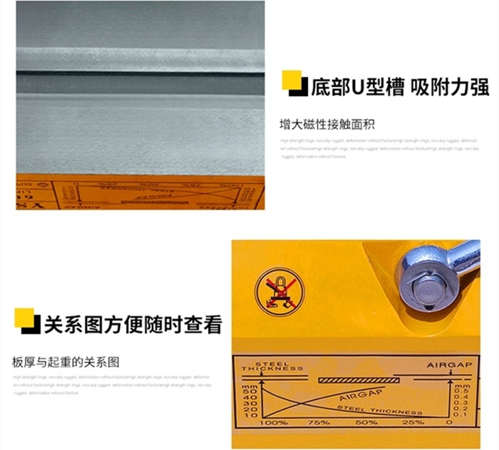 永磁強(qiáng)力吸盤低槽